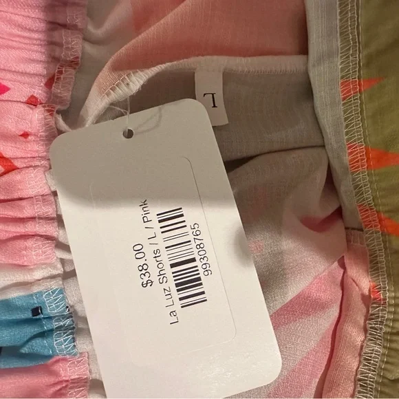 La Luz Pink and Multicolor Shorts - Picture 3 of 3